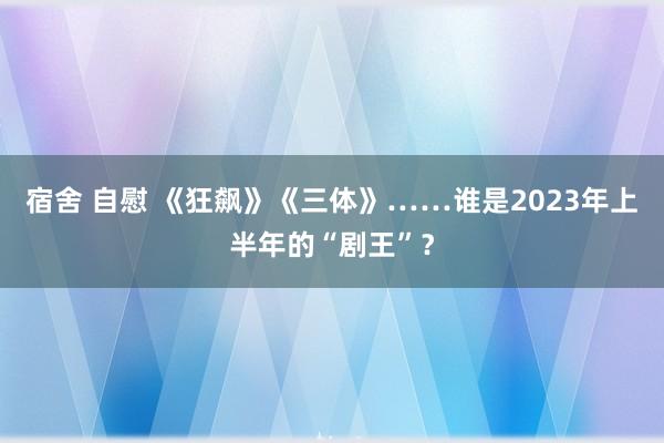 宿舍 自慰 《狂飙》《三体》……谁是2023年上半年的“剧王”？