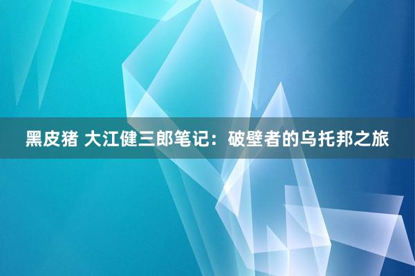 黑皮猪 大江健三郎笔记：破壁者的乌托邦之旅